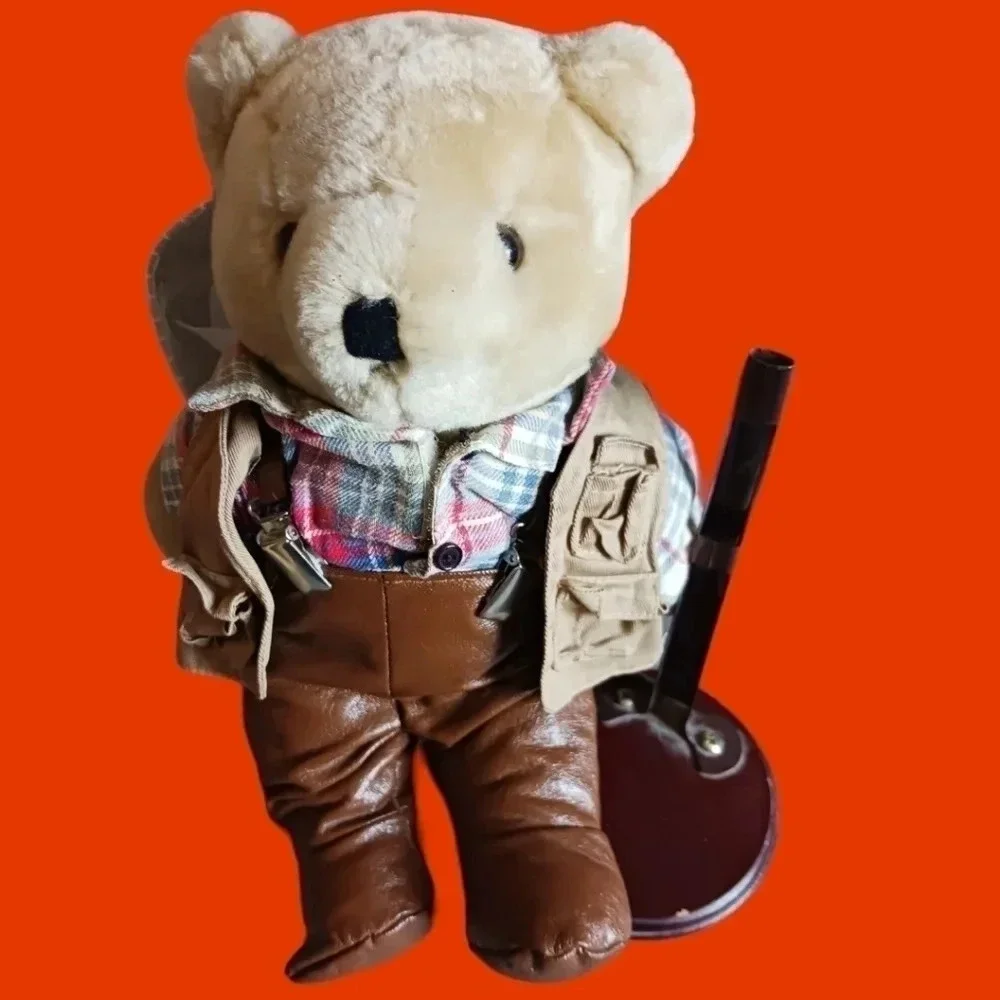 Tender heart treasures bear fishing plush  